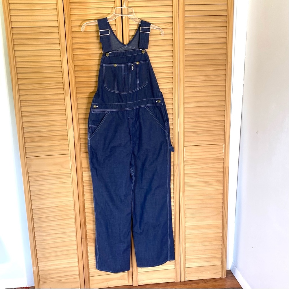 Adult Denim Bib Overalls, size small/medium